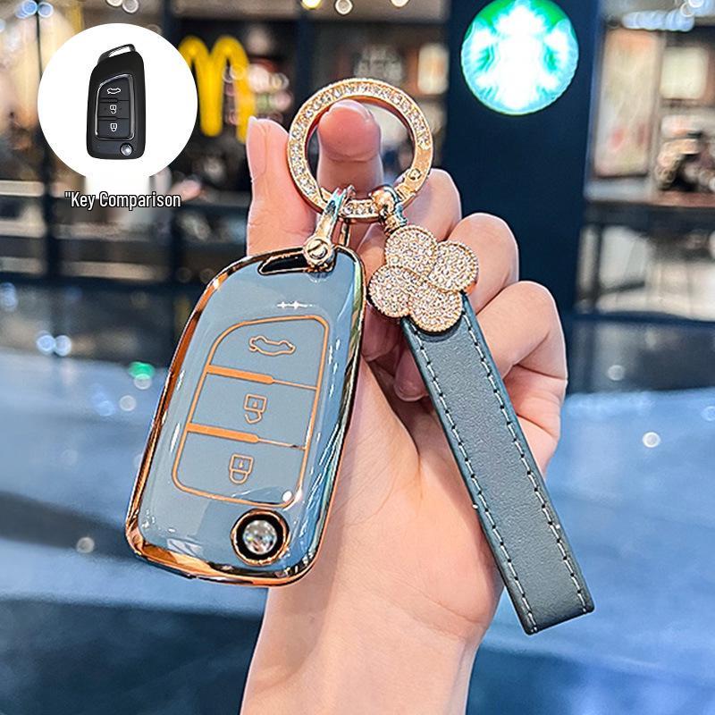 Stylish Key Case for Dongfeng Fengshen AX7, AX3, AX4, AX5, Fengdu MX5, A30 Car Models