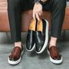 Men's Plus Size Tassel Slip-On Leather Shoes - European & American Fashion Casual Board Shoes