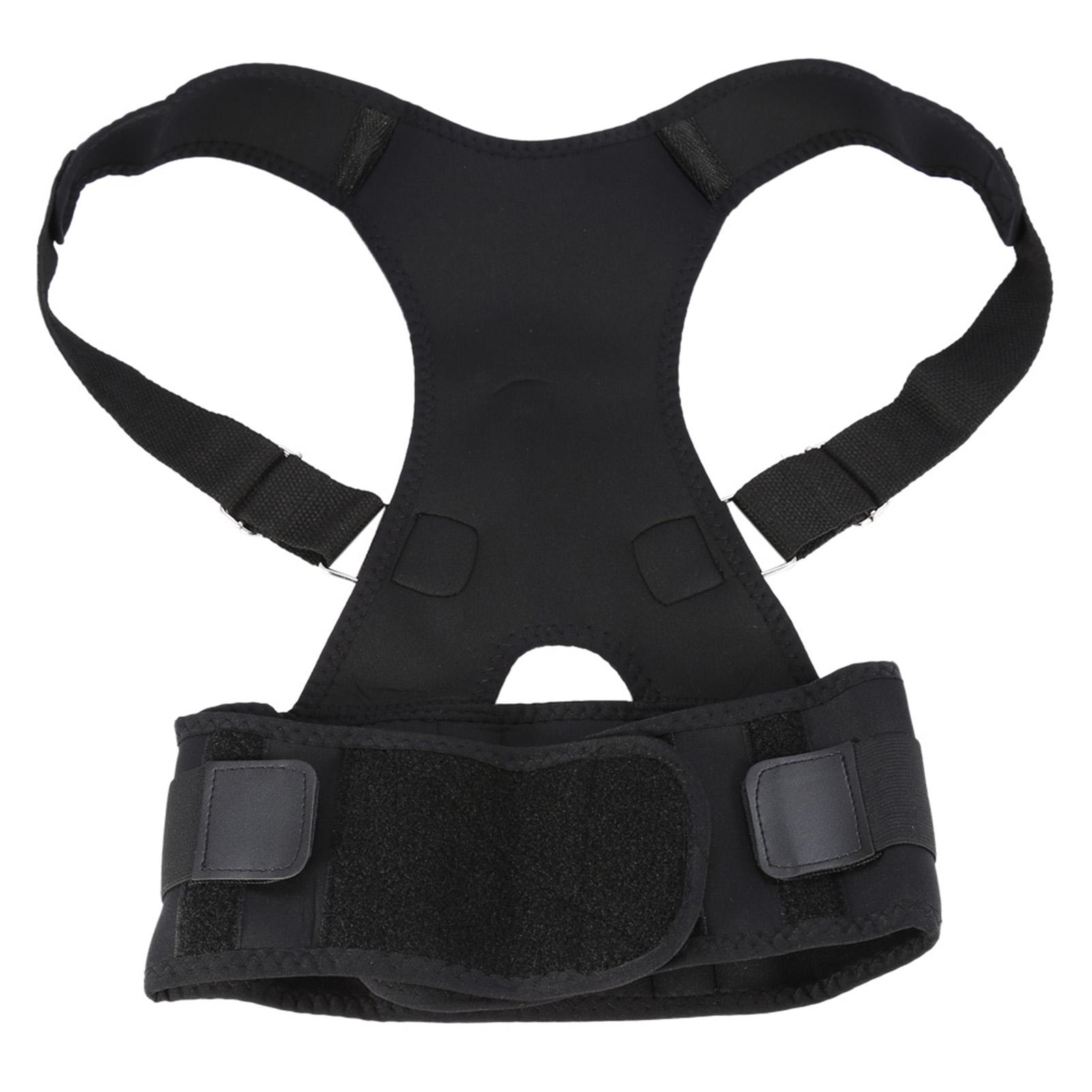 

Adjustable Posture Correct Belt Back Lumbar Support Corrector Shoulder Band(Black XL) чорний