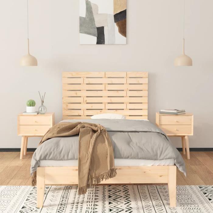 VidaXL Wall-mounted Headboard 96x3x63 Cm Solid Pine Wood 824723