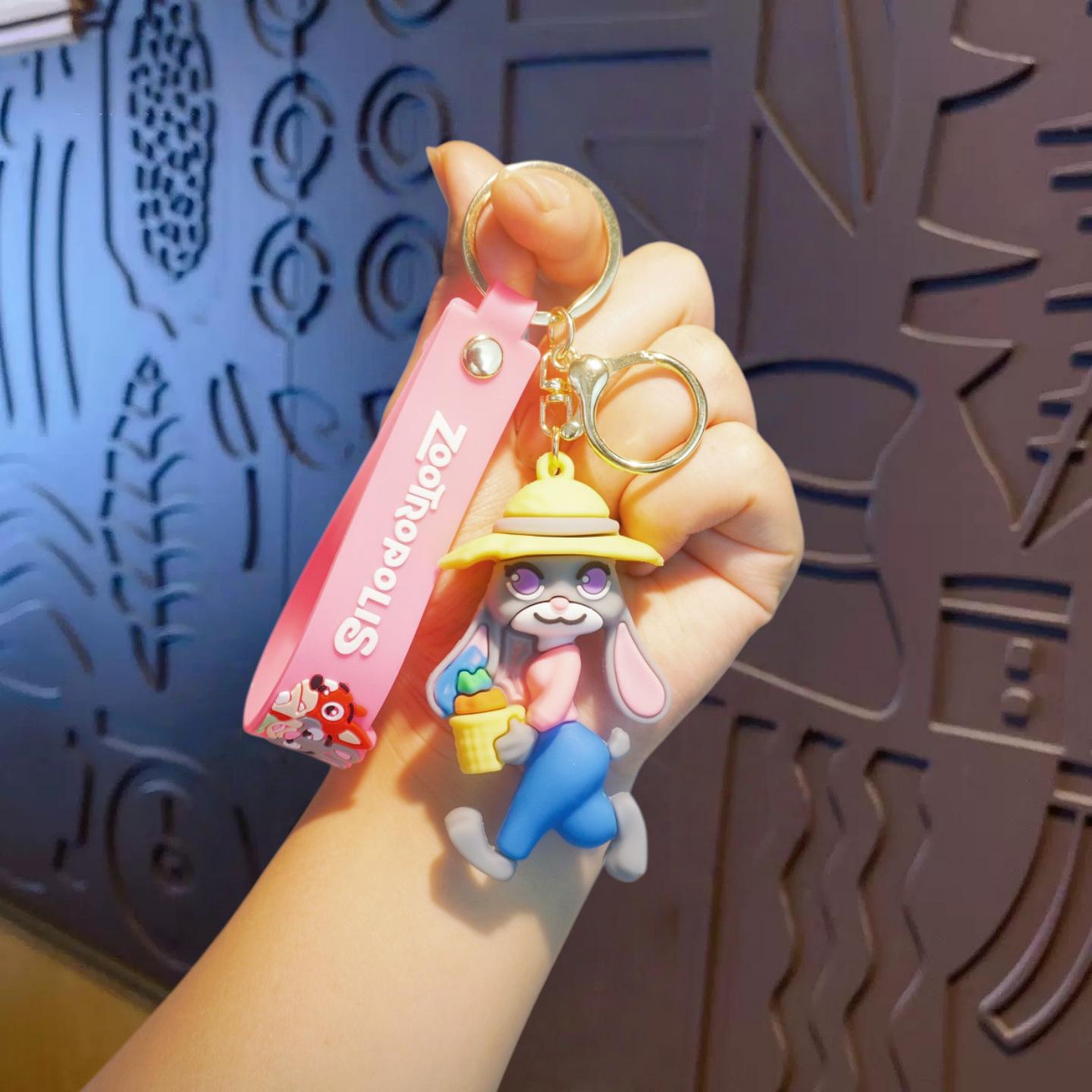 Zootopia Keychain Pendants: Cute Judy Nick Charms for Bags and Gifts