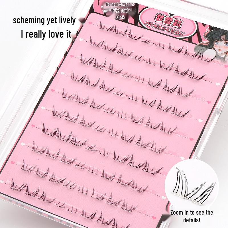 

Самоклеящиеся ресницы Polaris без клея - Имитация стиля острой девушки для фотогеничного, густого, комичного потока волос