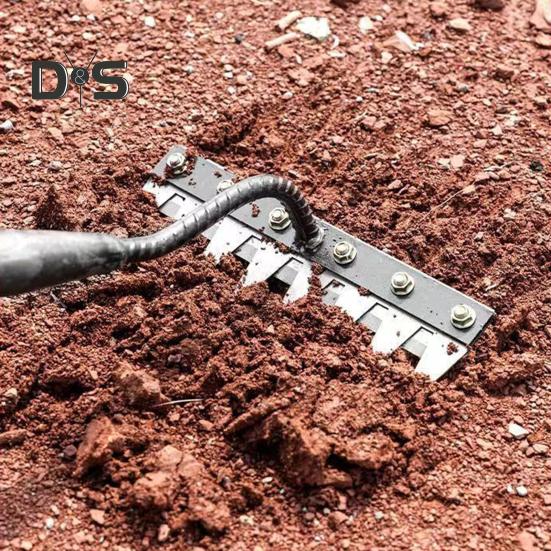 Odłączany grabie ogrodowe ze stali manganowej do wyrywania chwastów Ręczny pazur do usuwania chwastów do wyrywania korzeni w ogrodzie, spulchniania gleby i grabienia trawy