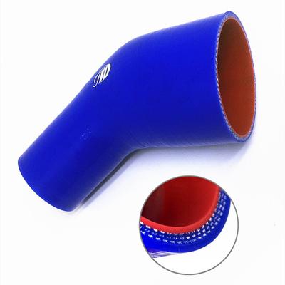 45-Grad Silikonschlauch Schlauch Ladeluftkühler Turbo Ansaugrohr Verbinder Schlauchreduzierer Universal Mehrere Größen Blau 45-102mm