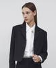 Ckusun Wool Blend Crop Jacket - Black