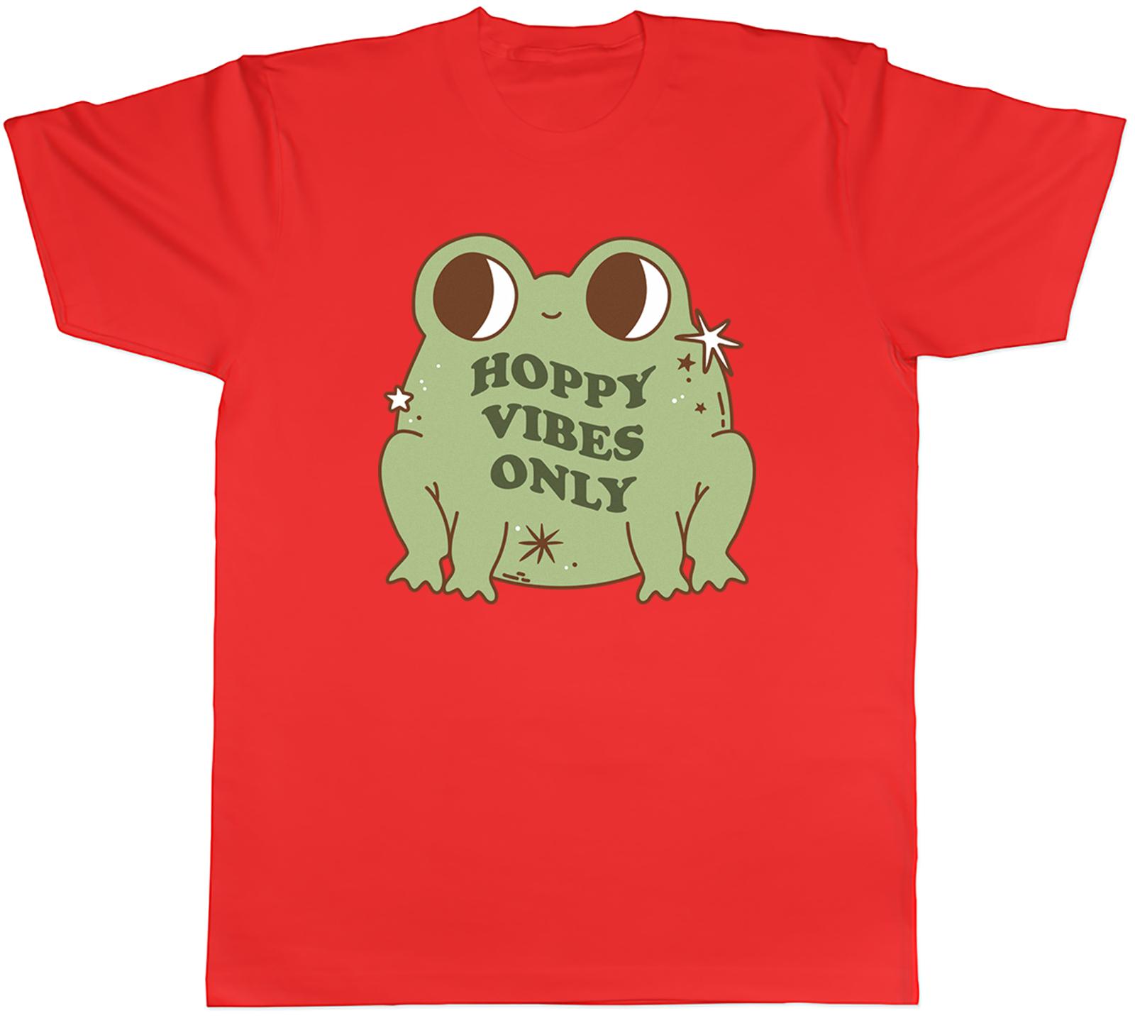 Hoppy Vibes Only Unisexs TShirt Funny Green Frog Tee Gift S