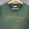 Vintage Feminism Shirt Mens Large Green 90s Quote Womens Rights Faded Skate USA Unisex T-Shirt