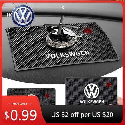 Pour VOLKSWAGEN VW Voiture Gel de Silice Tapis Antidérapant Tableau de Bord Téléphone Lunettes de Soleil Coussin Antidérapant Pour Volkswagen VW Golf GTI Tiguan Jetta T
