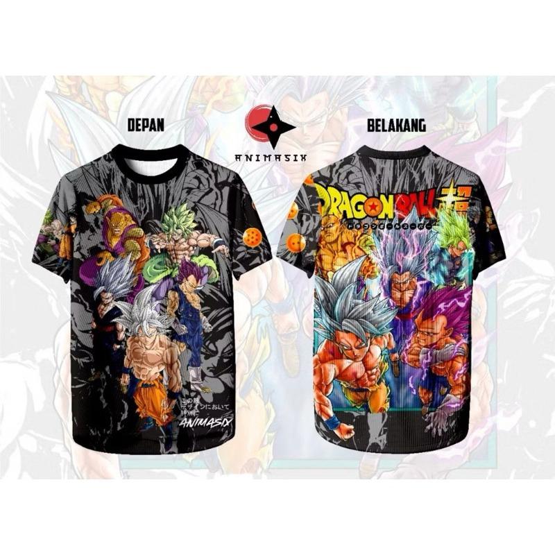 2026 Summer Dragon Ball Retro Fitness T-shirt Men's Oversized 3D Printed Short-sleeved Family