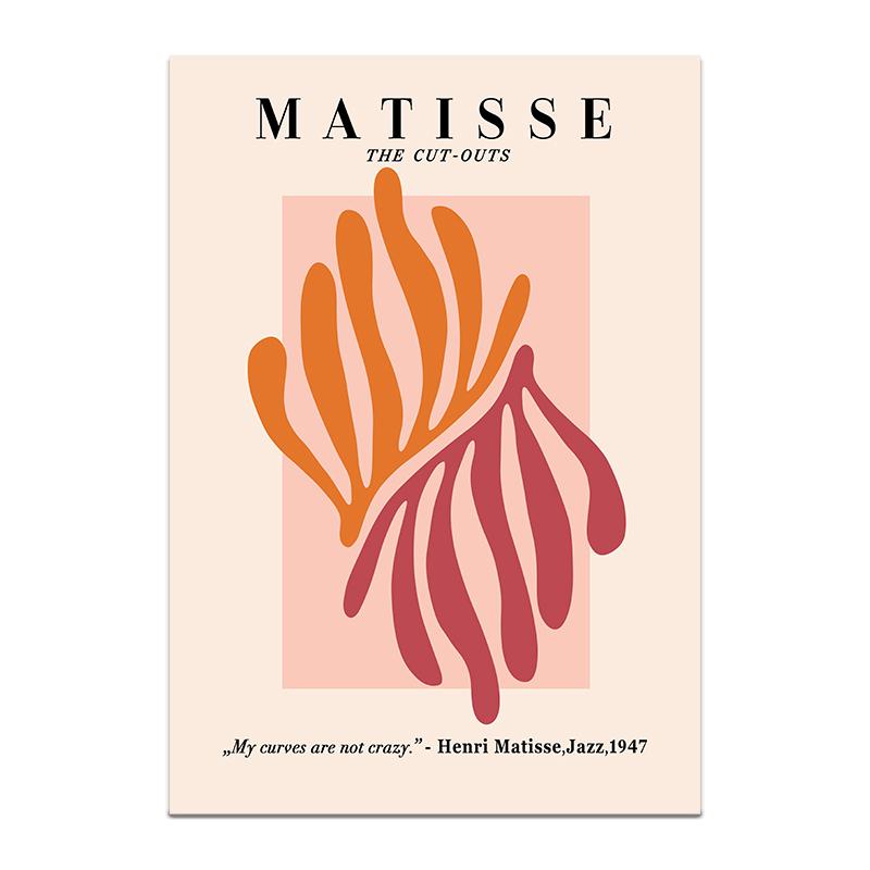 Henri Matisse Poster Flower Canvas Painting Art Nordic Leaf Posters Prints Wall Pictures for Living Room Home Decor Unframed