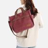 Women's Large Capacity Tote Bag Retro Student Crossbody Bag Canvas Shoulder Bag