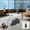 Remote Control Fake Rat Realistic Mouse Cat Toy Mice RC Toy Cat Mice Animal Interactive Toy Figures Cat Running Wheel Wireless Chasing Prank Joke Scar