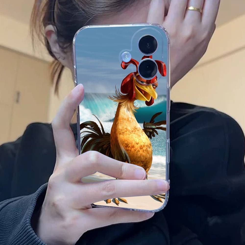 Chicken J-Joe Surf Phone Case For iPhone 17 15 14 13 11 12 16 Pro Max Plus Mini Transparent Silicone Soft Funda