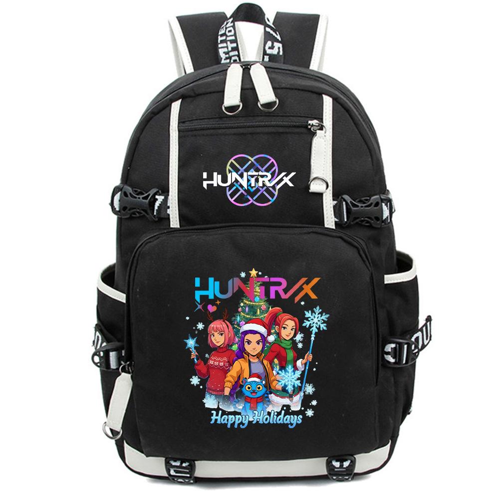 Anime Cartoon K-Pop Demon Hunters Backpack Large Capacity Bookbag Laptop Unisex Student Boy Girl School Bag Large Capacity Travel Outdoor Bag Gift