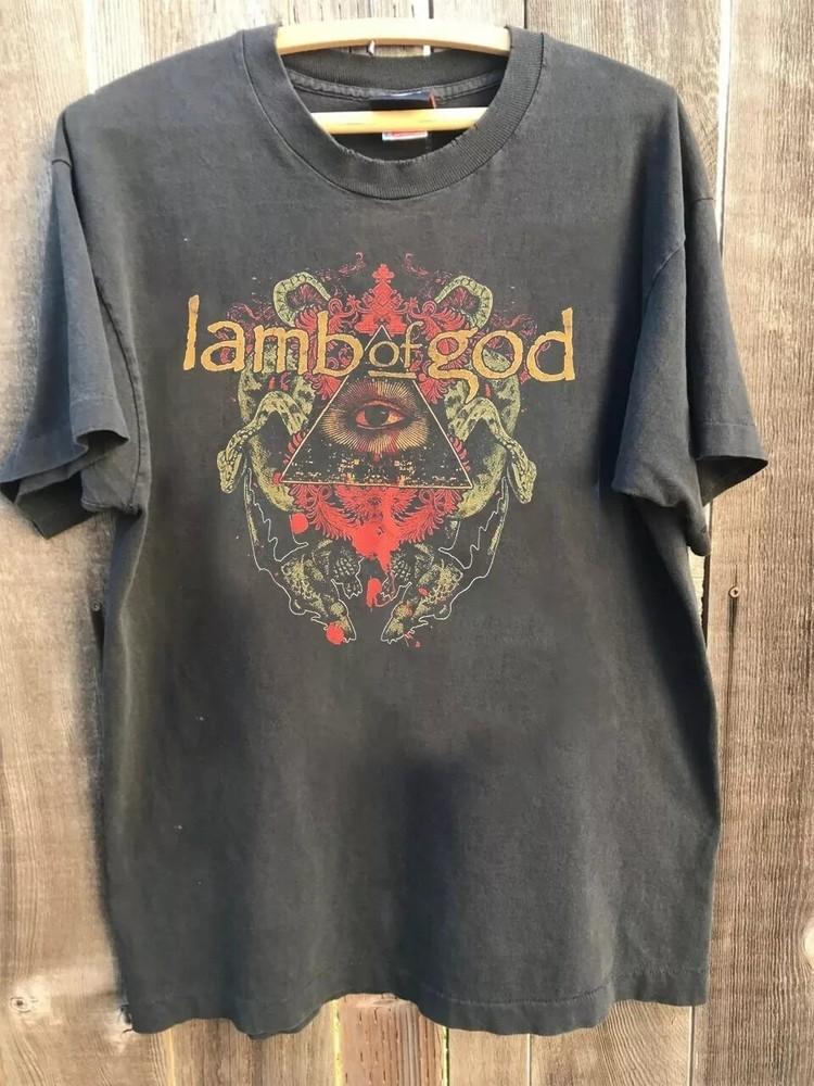 

Lamb Of God Tshirt Charcoal Color Gift For Men Women Shirt S5XL Unisex T-Shirt M