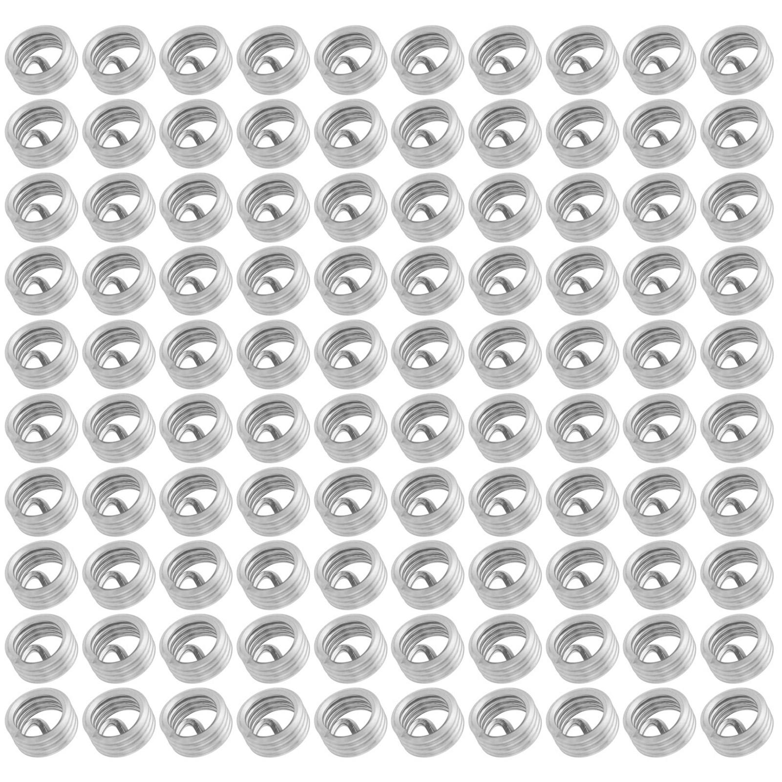 

100 шт. спиральных винтовых вставок из нержавеющей стали с проволочной спиралью M6 x 1,0 x 1D Длина