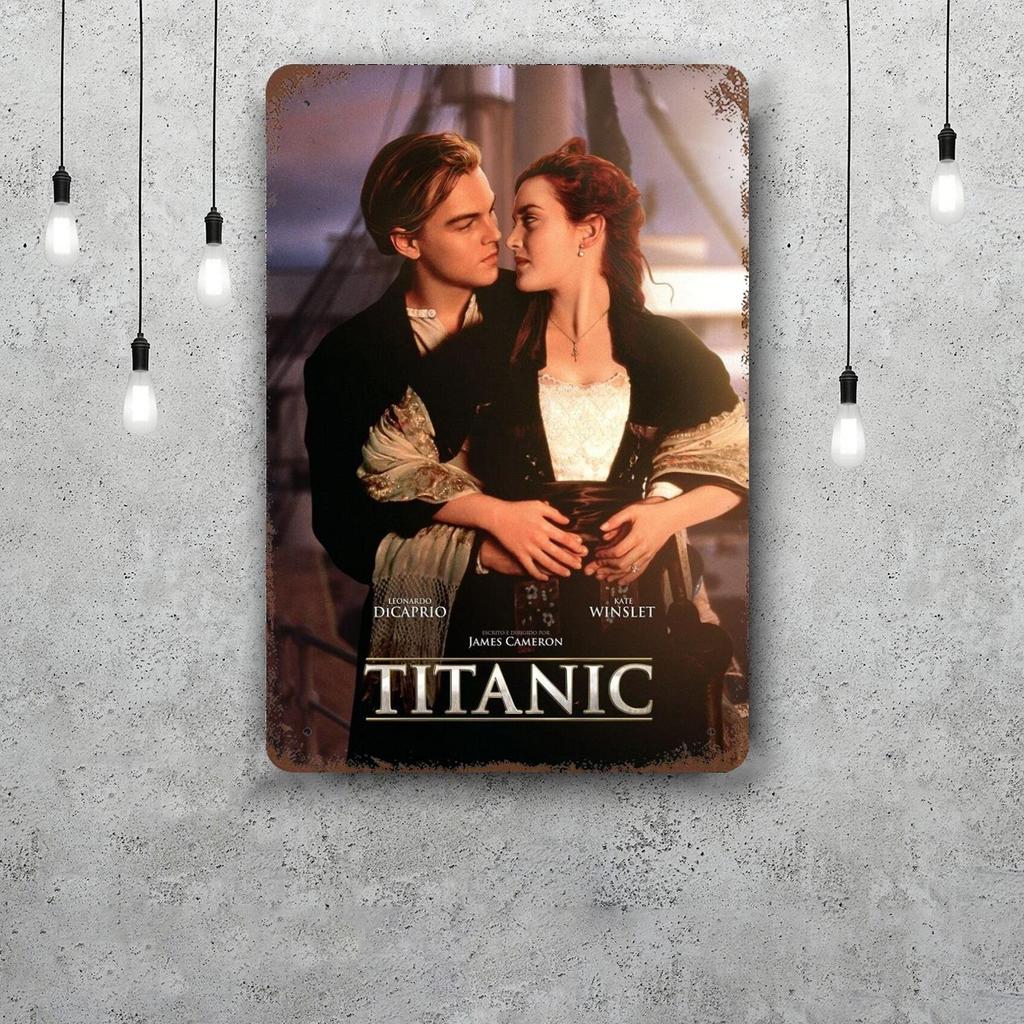 titanic movie Retro Vintage Tin Sign Poster Decorative Plaque Metal Plate Wall Decor