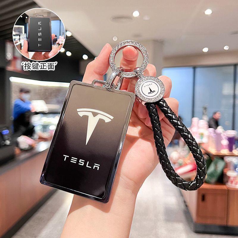 CREKH1 TPU Car Smart Remote Key Case Cover Protector Holder Shell Bag For Tesla Model 3 Model S Model X Model Y Keychain Accessories