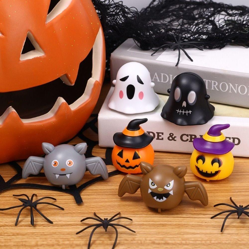 Cute Pumpkin Car Toy ABS Halloween Pull Back Toy Car Ghost Inertia Toy  Children/Kids/Toddlers
