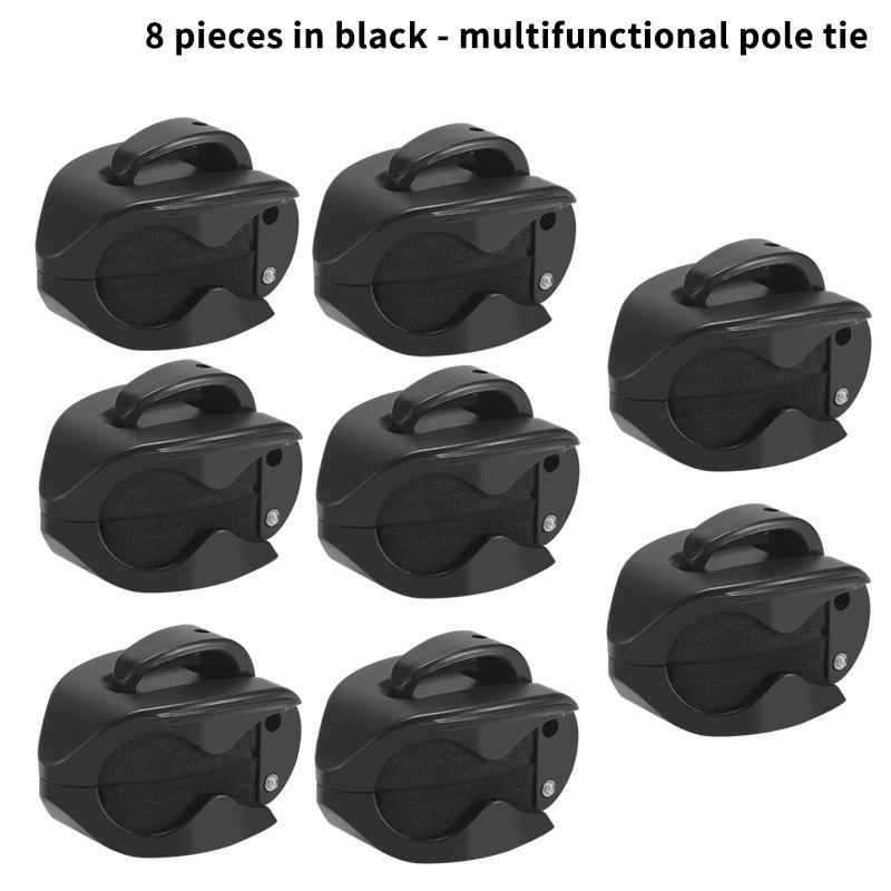 Neu 2-8 Stück Tragbarer Angelrutenhalter Angelruten-Fixierer Wandmontierte Angelruten-Gurte Klemme Multifunktionale Rutenhalter-Werkzeuge