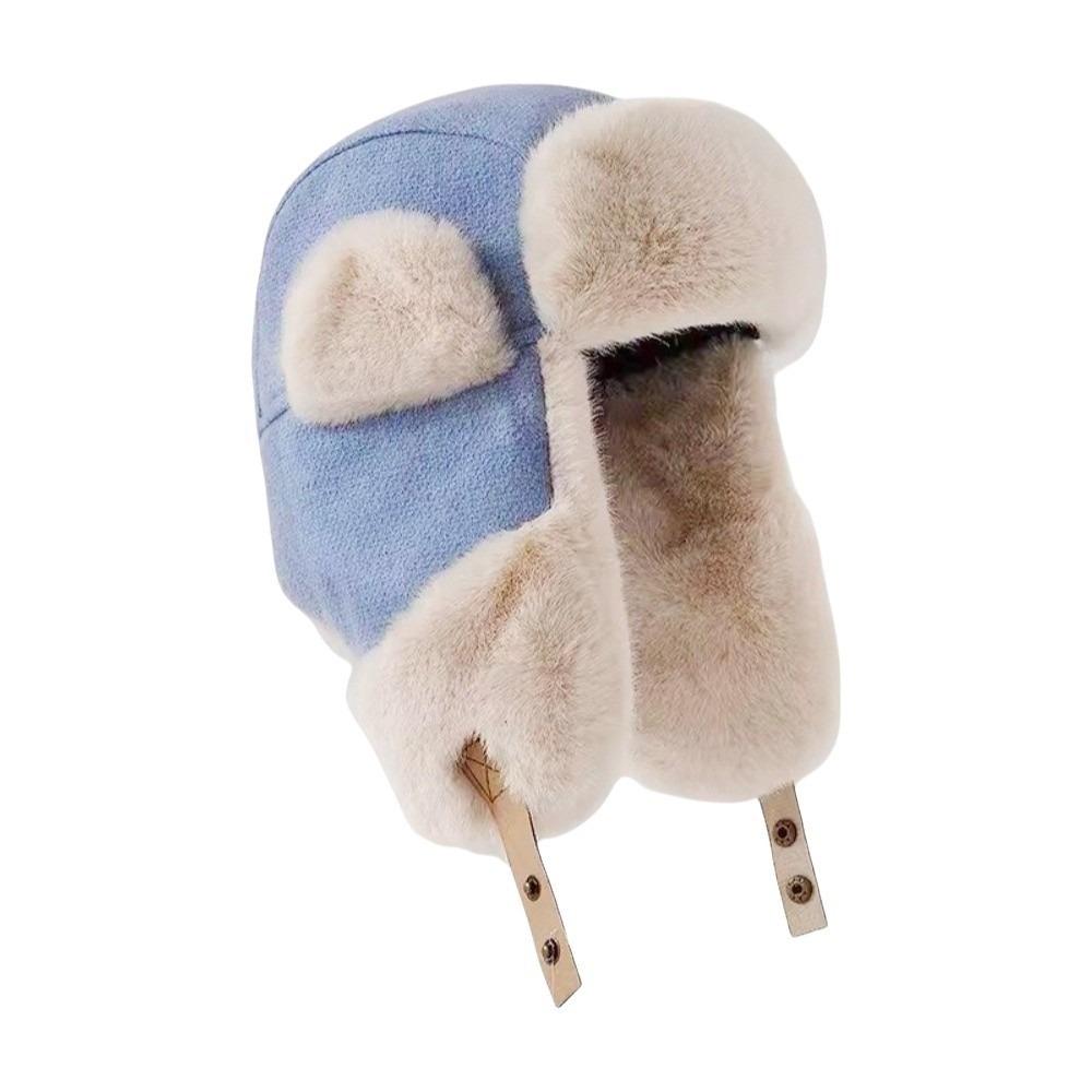 Thickened Winter Plush Hat Fleece Earflap Hat Fashion Ear Protective Hat Women