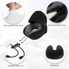 Washable Cover Travel Neck Pillow Adjustable Hooded Pillow U-shaped Pillow with Cap  Outdoor Travel