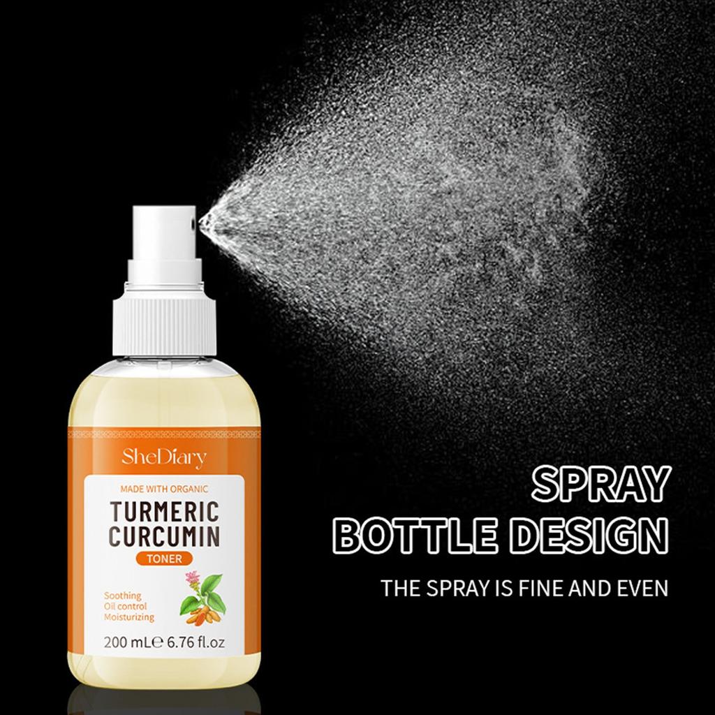 Turmerics Anti-Blemish Toner Turmerics Anti-Blemish Repairs Toner Reduces Pigmentation Anti-Aging Sun Spots Natural Facial Toner 200ML