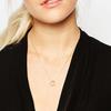 Collier Pendentif en Acier Inoxydable Style Coréen en Forme de U avec Fermoir Mousqueton Chaîne Réglable - Cadeau de Noël