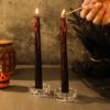 Halloween Preto por Fora e Vermelho por Dentro Vela Sangrenta Lágrima Cera Atmosfera Festiva Decorativa Vela de Haste Longa