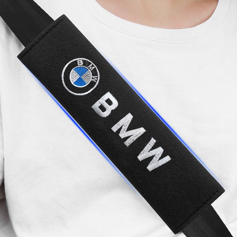 Car Seat Shoulder Belt Cover Protector Pad Auto Accessories For BMW F30 F01 F10 F35 F15 F16 F18 E39 E46 E90 E36