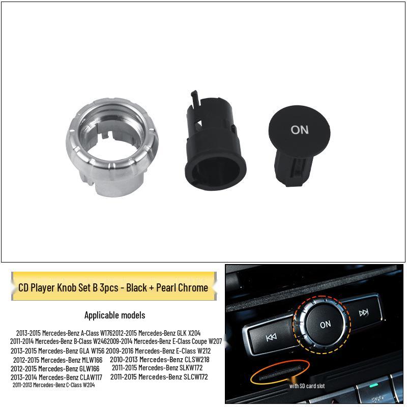 Mercedes-Benz C/B/E-Class Audio CD Button ML350 CLS GLK Console Volume & Track Adjustment