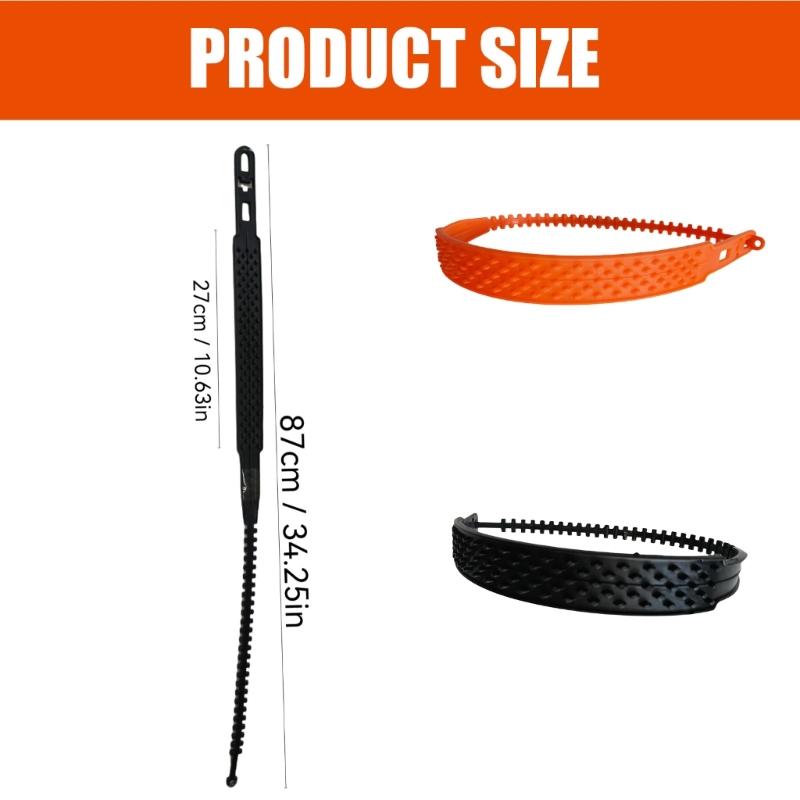 10 peças Auxílios de Tração para Pneus Instalação Fácil Conjunto de Correntes para Pneus para Melhora da Estabilidade em Estradas Escorregadias para Áreas com Neve e Lama