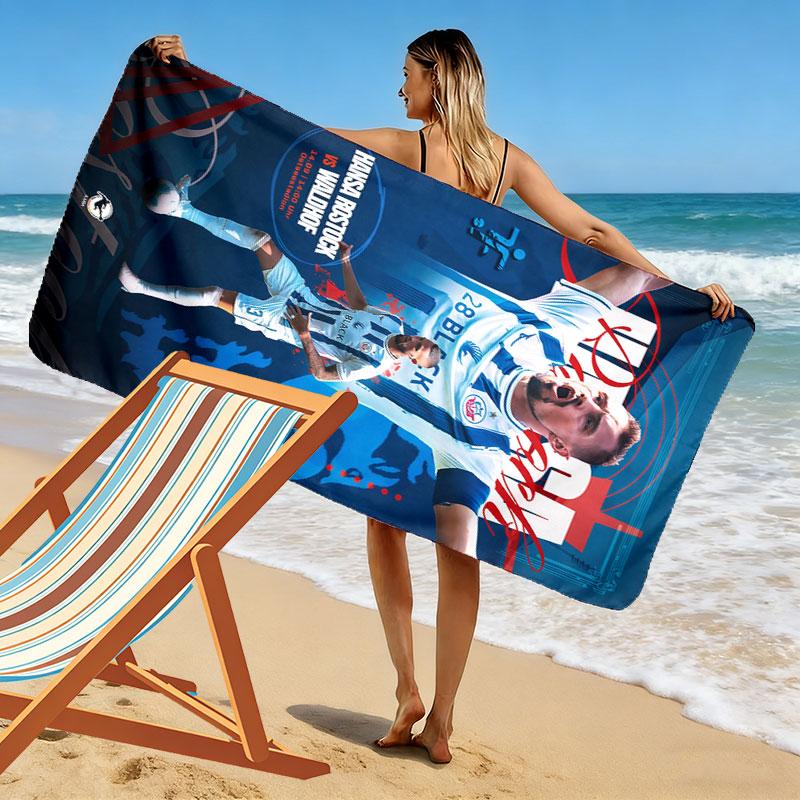 Hansa Soul Print Strandtuch, Großes Weiches Schnelltrocknendes Handtuch für Strand Camping Schwimmen