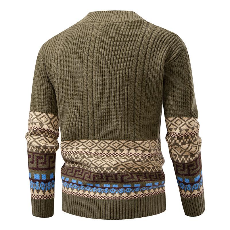 Men's Cardigan Sweater Jackets Cable Knitted V Neck Button up Sweaters Ribbed Textured Cardigan Sweater Jacket Casual Long Sleeve Sweaters for Men