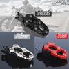S.fields.inc Wide Foot Pegs Bike Step Mount Off-Road Motorcycle Universal 3 Colors (Black)