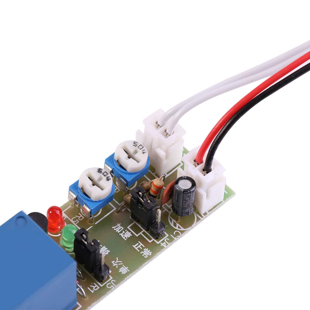 Adjustable Times Switch Module DC 5V/12V/24V Delay On/Off Timer Delay Switch Module 6 Types Optional Time Delay(DC 12V 0-15mins)