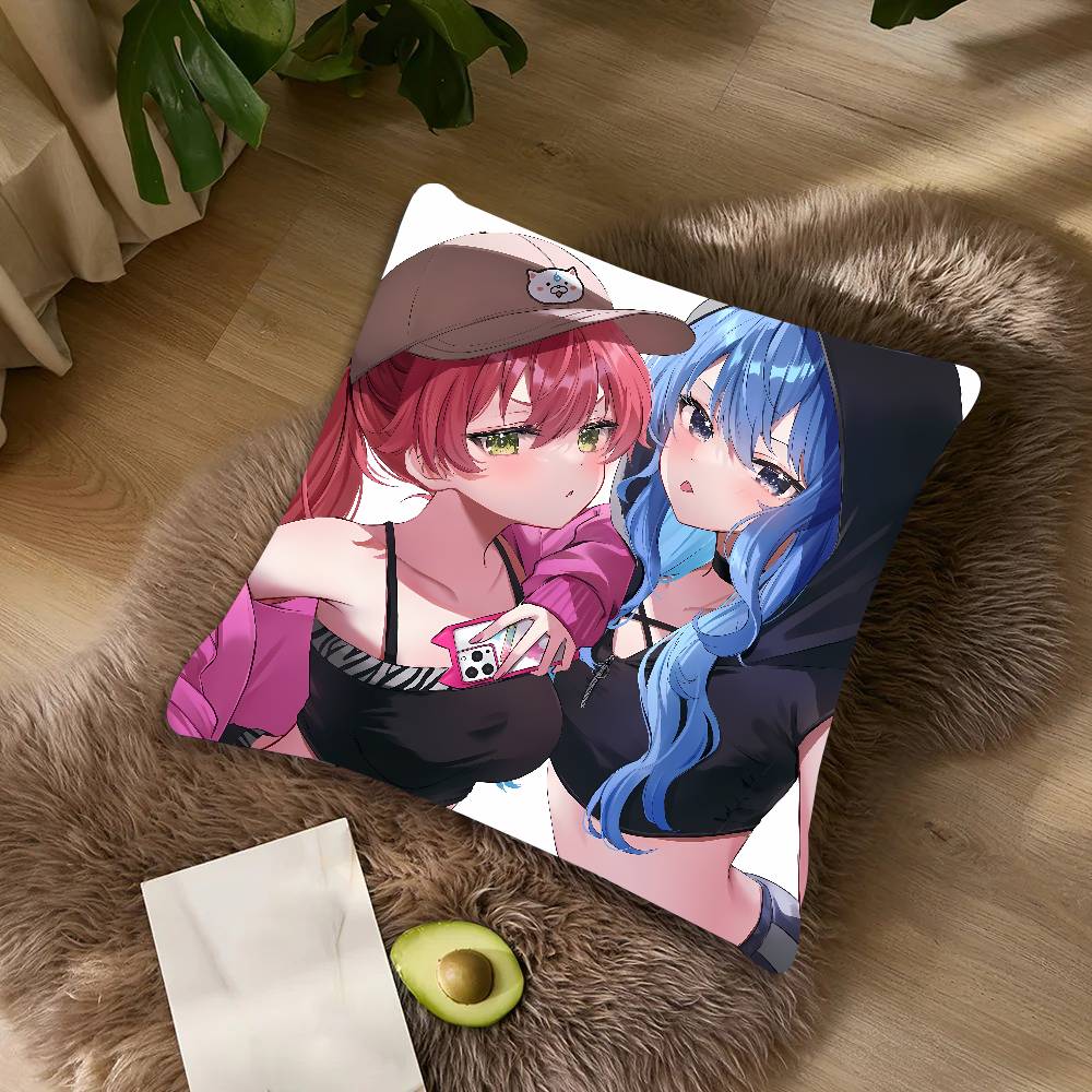 Cute Hot Girl Kawaii Sakura Miko Cushion Cover Decor Home Throw Pillow Covers For Couch Camping Pillow Cover Decorations