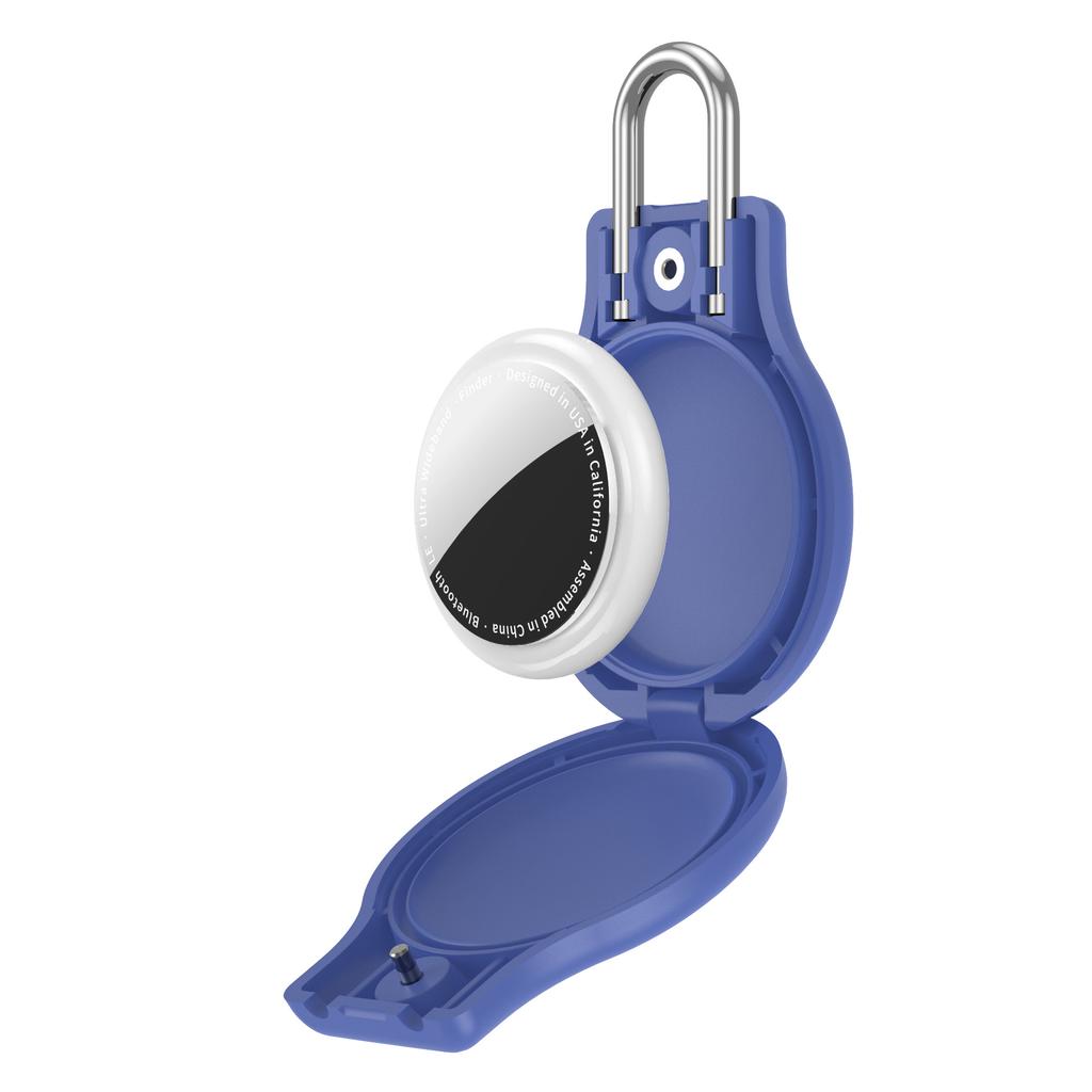 CP69 For Apple AirTag Anti-lost Tracker Waterproof Case Shockproof Metal Cover with Safety Lock