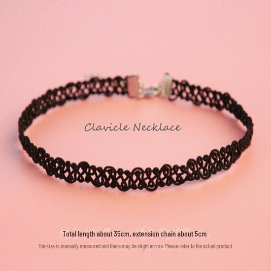 Black Lace Fairy Choker: Japanese & Korean Style Necklace