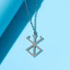 Anime Berserk Stainless steel Logo Necklace Guts Sword Logo Pendants Unisex Costume Jewelry Decoration Necklace Halloween Gift