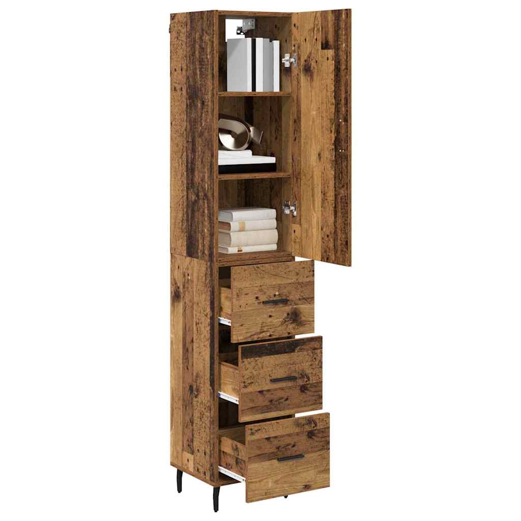 Highboard Reclaimed Wood 34.5 x 34 x 180 cm Particleboard
