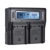 Andoer EN-EL15 Dual Channel Digital Camera Battery Charger W/ LCD Display Replacement for Nikon