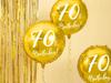 Balon Foliowy Na 70 Urodziny Birthday Złoty Siedemdziesiątka Party 45Cm