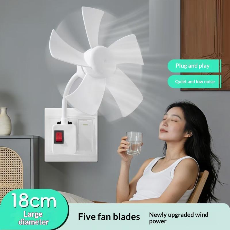 5 Leaves Small Cooling Fan Home Socket Fan Desktop Electric Fan For Kitchen Bedroom Dormitory Living Room Study Table Fans