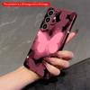 2DFlat Samsung Phone Case Pink Butterflies Night Glow Phone Case Applicable To Galaxy S22 S23 S24 S25ULTRA S26 A12 A13 A14 A15 A16