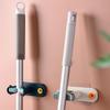 Mop Holder Wall Mount Mop Hanger Traceless Space-Saving Adhesive Clip Cleaning Tool Storage For Workshop Commercial Kitchen RV