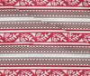 oneOone Cotton Flex Crimson Red Fabric Ethnic Block Sewing Fabric By The Yard Printed Diy Clothing Sewing Supplies 40 Inch