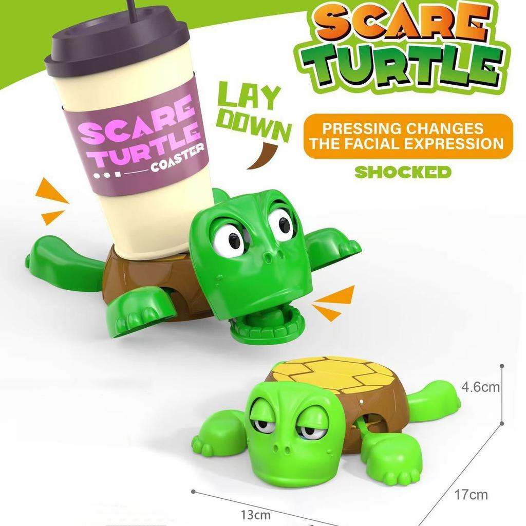 Sous-verre Tortue Originale Ornement Isolé Paniqué Soulagement du Stress Poupée Bugsy Amusante Base de Tasse Ornement Jouet Enfant