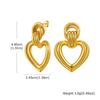 18k Gold Plated Multiple-layer Circular Earrings For Women, Exaggerated Drop Earrings, Geometric Jewelry Gift