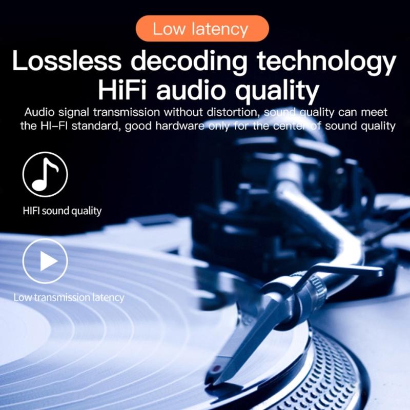 6 in 1 Digital to Analog Converter BT 5.3 Receiver Transmitter Optical Coaxial AUX RCA USB TF DAC Wireless Audio Adapter